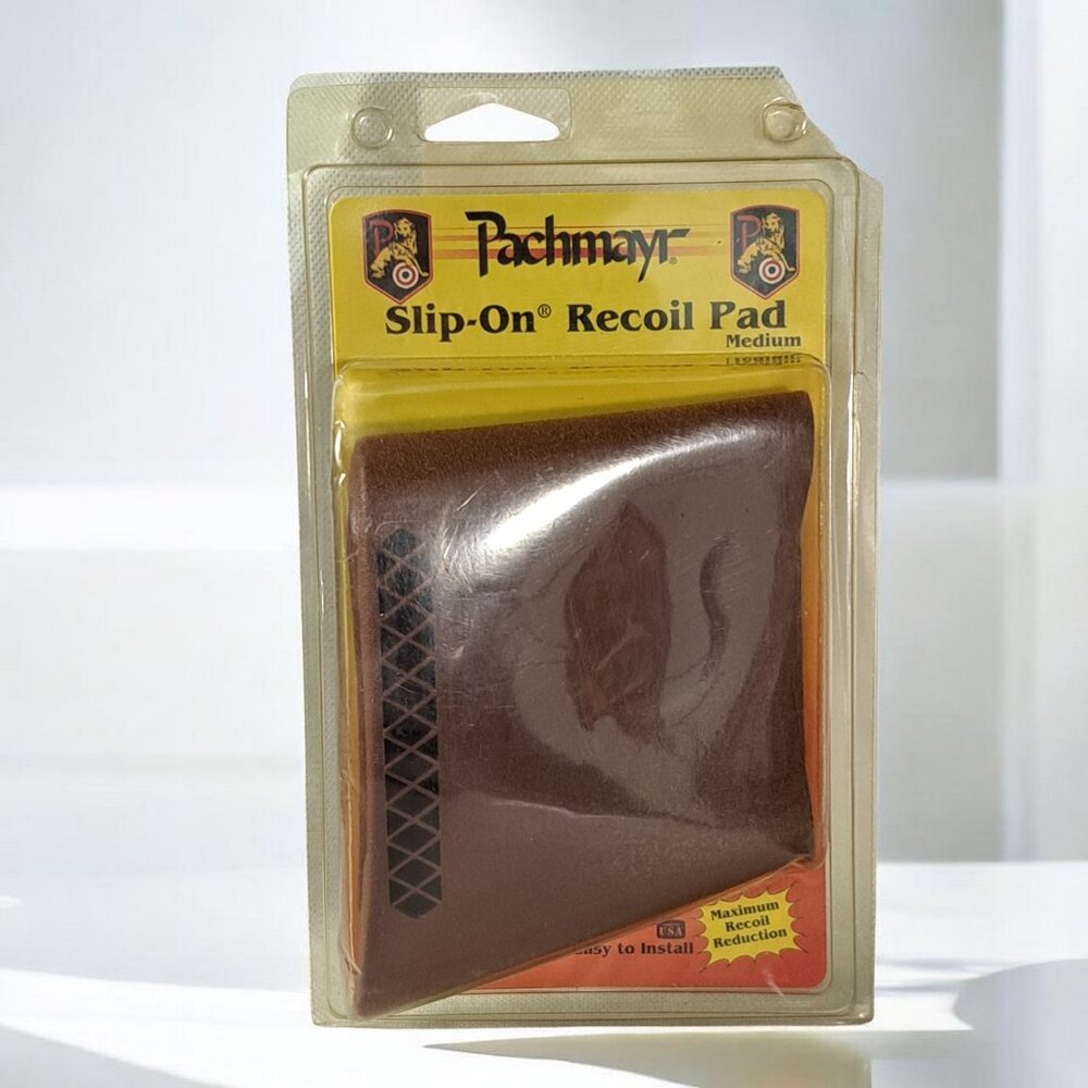 Pachmayr Shotgun Rifle Slip-On Max Recoil Reduction Pad Brown M Vintage USA